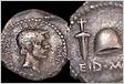 Cunhada por Brutus, moeda rara que marca morte de César é